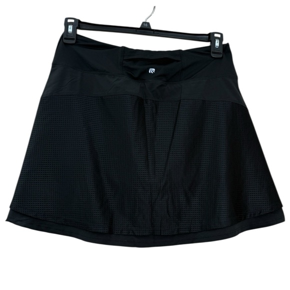 💥2/$15 NWT Marika all black athletic tennis pickle ball skort skirt size medium - Picture 6 of 11